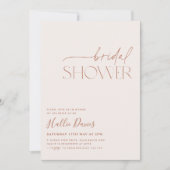 Minimal Boho Bridal Shower Invitation Neutral (Front)