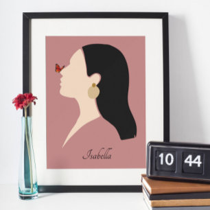 Minimal Boho Chic Art Poster