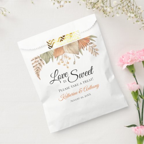 Minimal Boho Floral Wedding Wedding Favor Bag