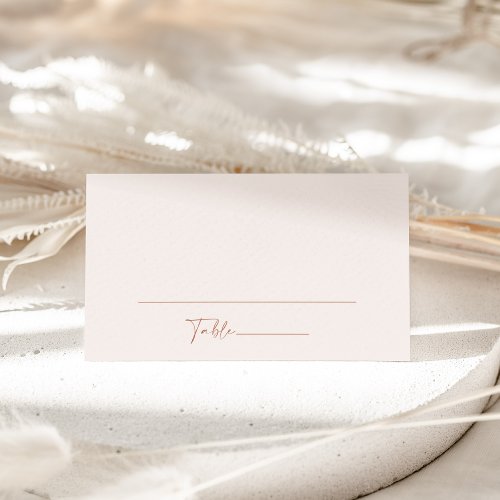 Minimal Boho Modern Terracotta Bridal Shower  Place Card