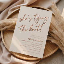 Minimal Boho She's Tying the Knot Bridal Shower