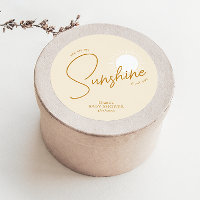 Minimal Boho Sunshine Beige Baby Shower Thank You