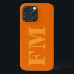 Minimal Bold Orange Yellow Monogram Initials iPhone 13 Pro Case<br><div class="desc">Bold Orange Yellow Monogram Stylish Typewriter iPhone Pro Case - a modern choice to protect your phone. Customize this phone case with your own initial monogram and transfer the design to another case model if you like.</div>
