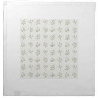 Minimal Botanical Cloth Napkins
