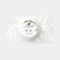 Minimal Botanical Mint to be wedding Bridal Favors
