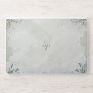 Minimal Botanical Watercolor Leaf Laptop Skin 