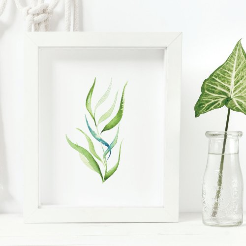 Minimal Botanical Watercolor Plant Wall Decor