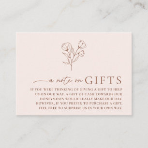 Minimal Botanical Wedding Wishing Well Card PEYTON