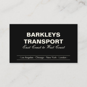 Minimal Brackets Cream/Black Business Card