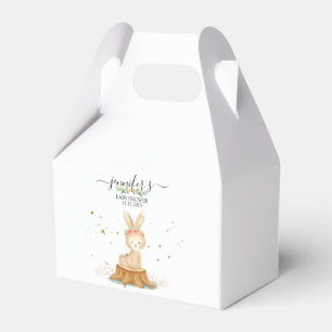 Minimal Bunny Rabbit wildlife farm forest animal Favor Boxes