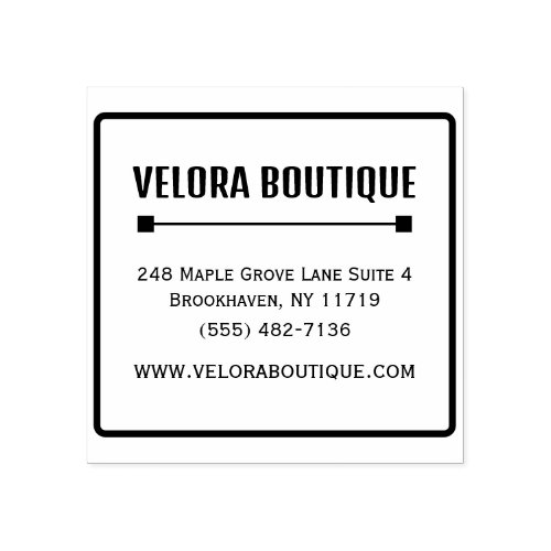 Minimal Business Address Stamp for Small Business