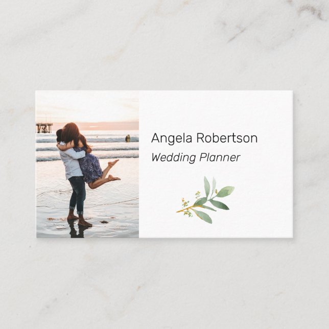Minimal Business Card with photo (Front)