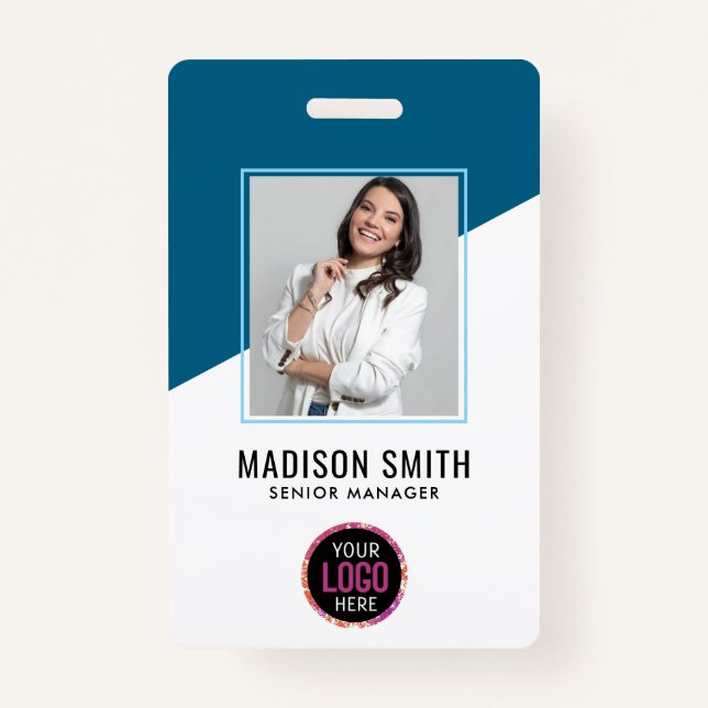  Minimal Business Employee Photo | ID Card Badge (Front)
