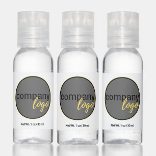 MINIMAL BUSINESS LOGO COMPANY BRAND TEMPLATE WHITE HAND SANITIZER