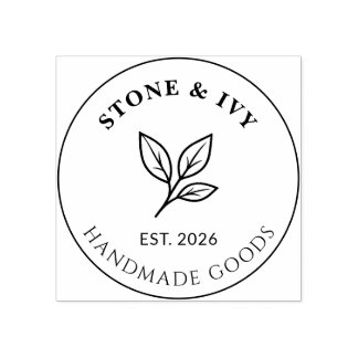 Minimal Business Logo Rubber Stamp