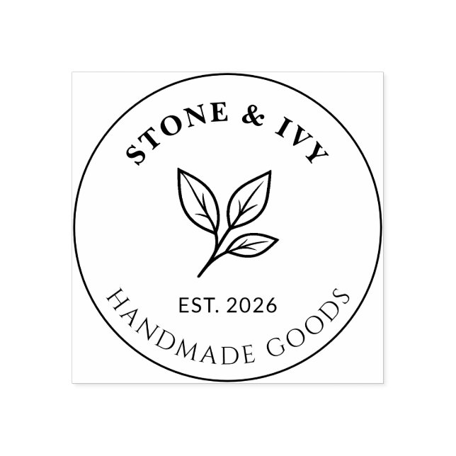 Minimal Business Logo Rubber Stamp (Imprint)