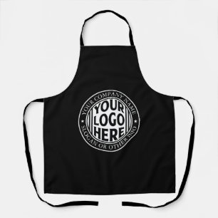 Minimal Business Name And Custom Brand Logo Apron
