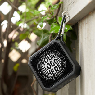 Minimal Business Name And Custom Brand Logo Bluetooth Speaker