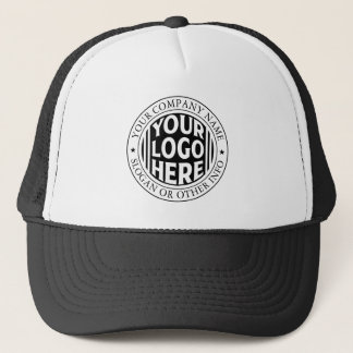 Minimal Business Name And Custom Brand Logo  Trucker Hat