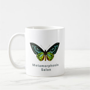 Minimal Butterfly Logo Elegant Beauty Salon Coffee Mug