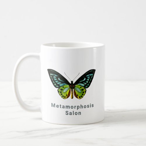 Minimal Butterfly Logo Elegant Beauty Salon  Coffee Mug