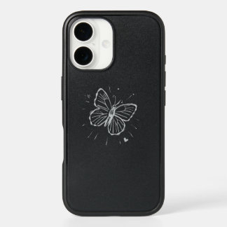 Minimal Butterfly T-Shirt – Elegant Simple iPhone 16 Case
