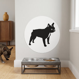 Minimal BW Frenchie Splash Guard Wall Prrotector Decal