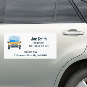 Minimal Car Washing Magnet