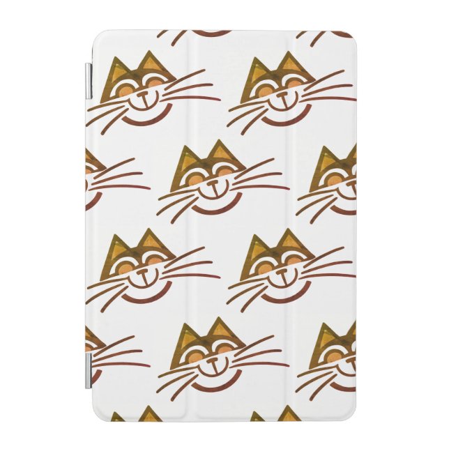 Minimal cat design iPad mini cover (Front)