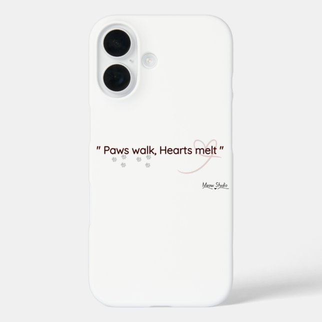 Minimal Cat Lover Phone Case (Back)