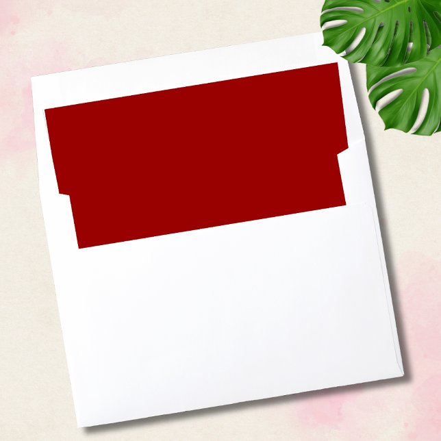 Minimal Chic Crimson Red – A Deep and Passionate  Envelope Liner (Creator Uploaded)