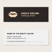 Minimal Chic Dark Grey Lips Makeup Appointment (Front & Back)