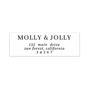 Minimal Chic   Elegant Typography Return Address Self-inking Stamp