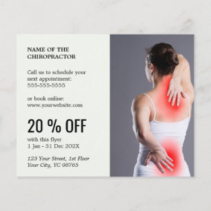 Minimal Chiropractor Flyer Leave a review