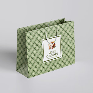Minimal Christmas Gift Bag Pastel Earthy Colors