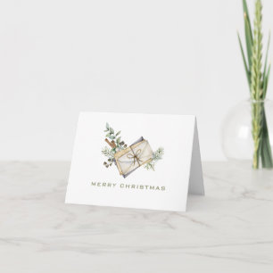 Minimal "Christmas Mail" Watercolor Christmas Card
