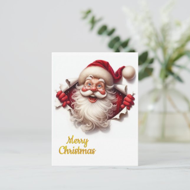 Minimal Christmas Postcard | Line Art  | KalirARTS (Standing Front)