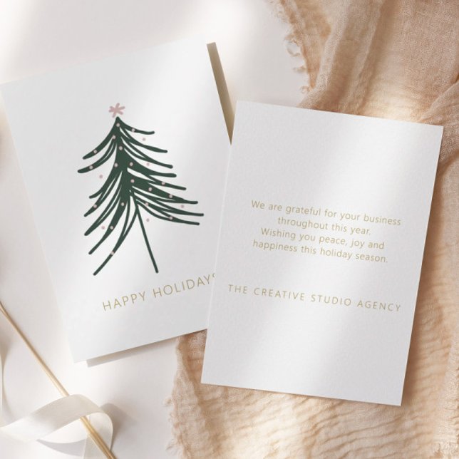 Minimal Christmas Tree | Business Holiday Card (Creator Uploaded)