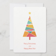 Minimal Christmas tree Christmas card