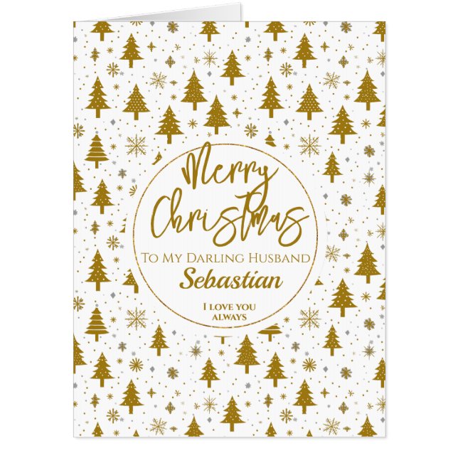 Minimal Christmas Tree Oversized Card (Front)