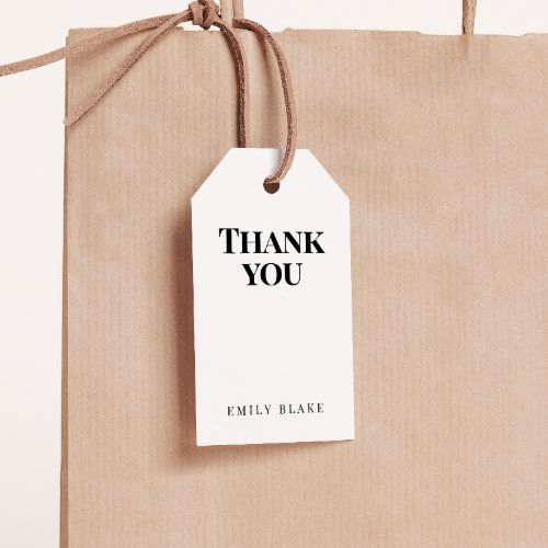 Minimal Classic Business Thank You Hang Tag