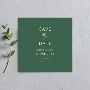 Minimal Classic Formal Modern Elegant Wedding Save The Date