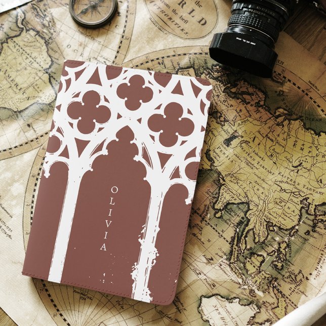 Minimal Classic Gothic Window Chic Script Passport Holder (Creator Uploaded)