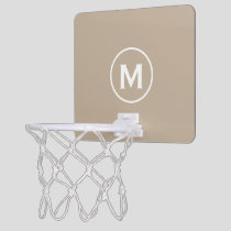 Minimal Classic Monogram Mini Basketball Hoop