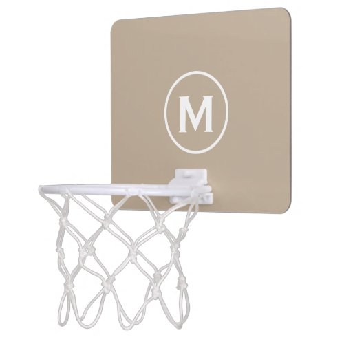 Minimal Classic Monogram Mini Basketball Hoop