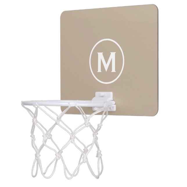 Minimal Classic Monogram Mini Basketball Hoop (Left)