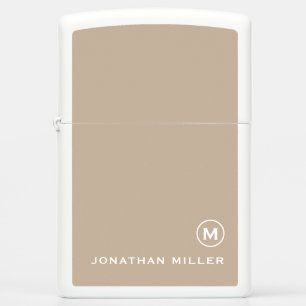 Minimal Classic Monogram Zippo Lighter
