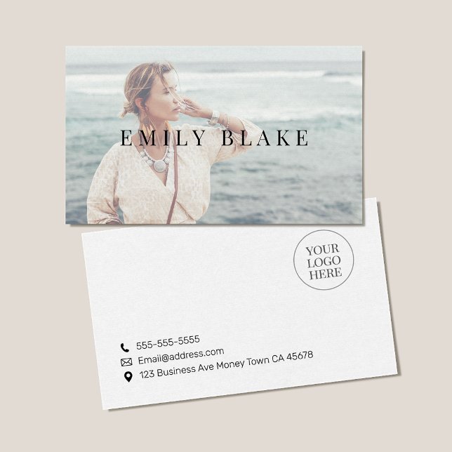Minimal Classic Photo Business  Card (Creator Uploaded)
