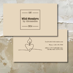 Minimal Classical Apothecary Candle Business Card