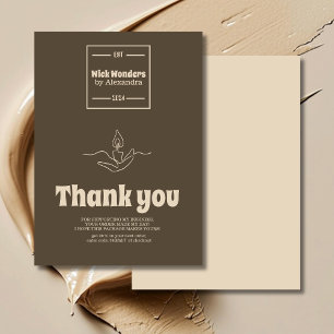 Minimal Classical Apothecary Candle Thank You Card